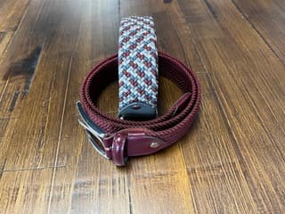 Model wearing plain primary basic tee.